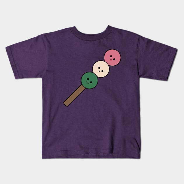 Happy Hanami Dango - Kawaii Dango Kids T-Shirt by KawaiiByDice